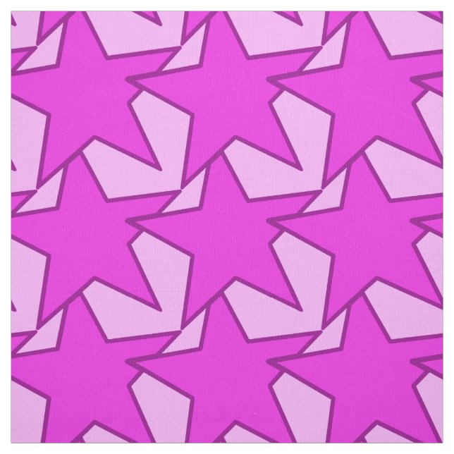 Modern Star Geometric - violet och rosa Tyg (Provkarta)