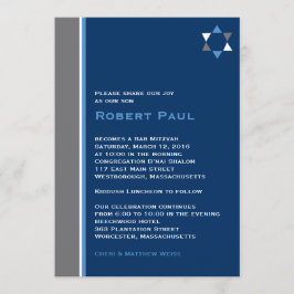 Modern Star Pub Mitzvah-inbjudan Inbjudningar