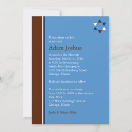 Modern Star Pub Mitzvah-inbjudan Inbjudningar