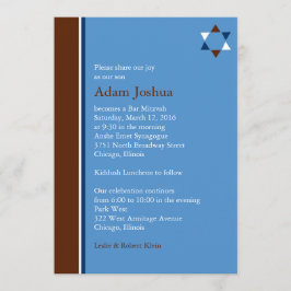Modern Star Pub Mitzvah-inbjudan Inbjudningar