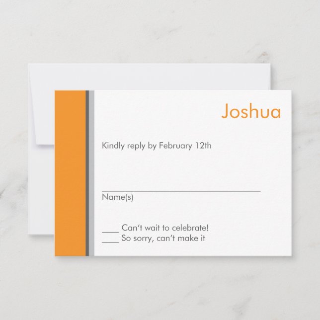 Modern Star Pub Mitzvah-svarskort OSA Kort (Framsida)