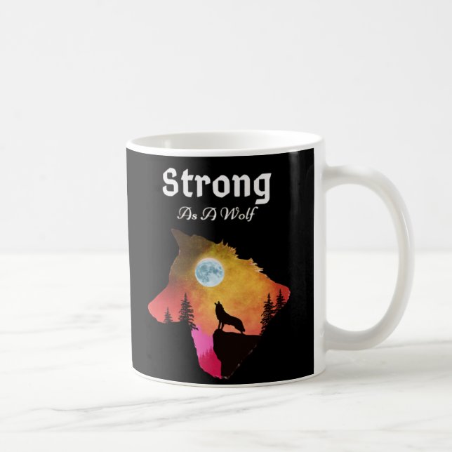 Modern stark Varg Kaffemugg (Höger)