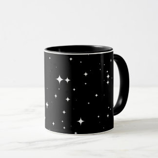 Modern Starry Night Sky Seamless Pattern 8K Coffee Mugg