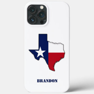 Modern State Outline Texas Flagga
