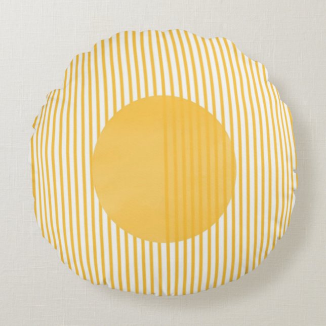 Modern stil-designkonst rund kudde (Framsidan)