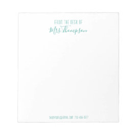 Modern stil från skrivbordet i Namn Anteckningsblock