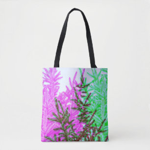 Modern Stil Gräs Träd Abstrakt  Tote Bag Tygkasse