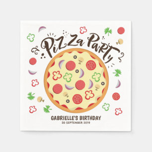 Modern Stil Pizza Party Pappersservett