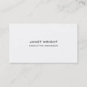 Modern Stil Plain Simple Black White Professionell Visitkort