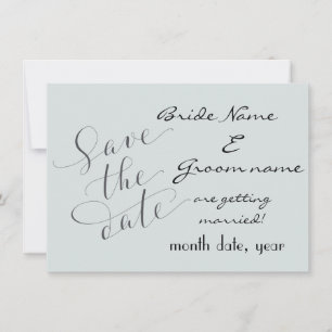 Modern Stil w/Blue Spara datum meddelande