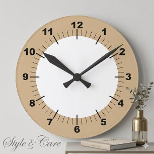 Modern Stilfull 8" Akrylvägg Rund Klocka