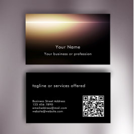 Modern Stilfull Anpassad Text QR-kod Teknologi Visitkort