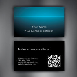 Modern Stilfull Anpassad Text QR-kod Teknologi Visitkort