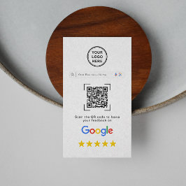 Modern Stilfull Google Recension QR-kod Visitkort