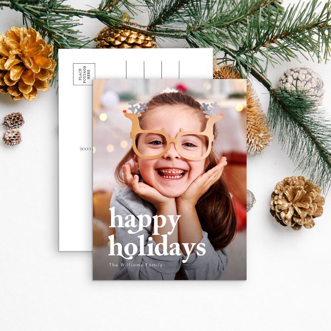 Modern Stilfull Jul 1 Foto Helg Vykort (Skapare uppladdad)