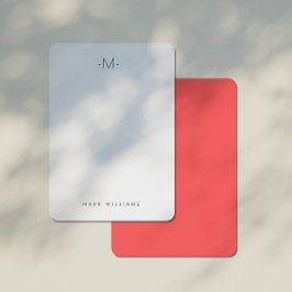 Modern Stilfull Monogram Pappersvaror Anteckningskort