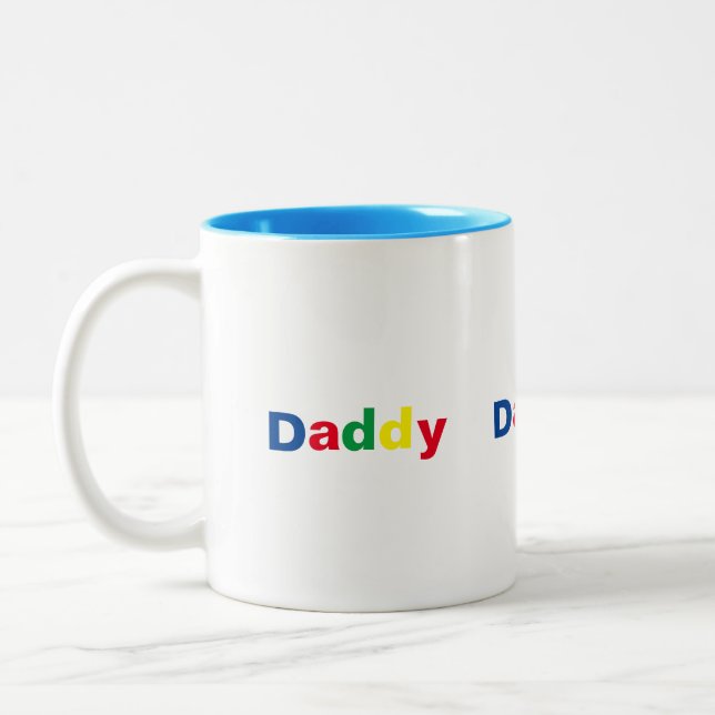 Modern Stilfull Pappa Två-Tonad Mugg (Vänster)