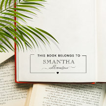 Modern stilfullt manus denna bok tillhör