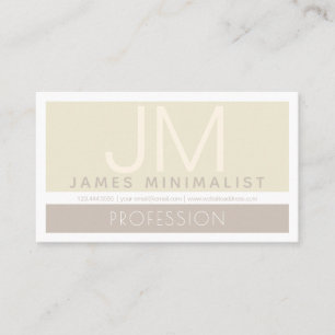 Modern stiliserad minimalistisk Taupe Earth-Tone Visitkort