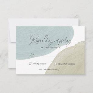 Modern Stillhet RSVP-svarskort OSA Kort