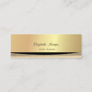 Modern Stilren Elegant Guld, Randig Mini Visitkort