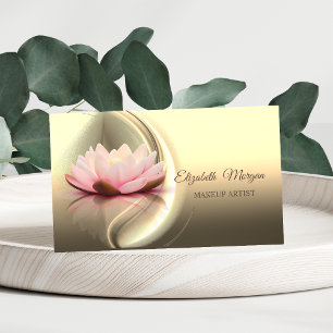 Modern Stilren Professional, Guld, Abstrakt, Lotus Visitkort