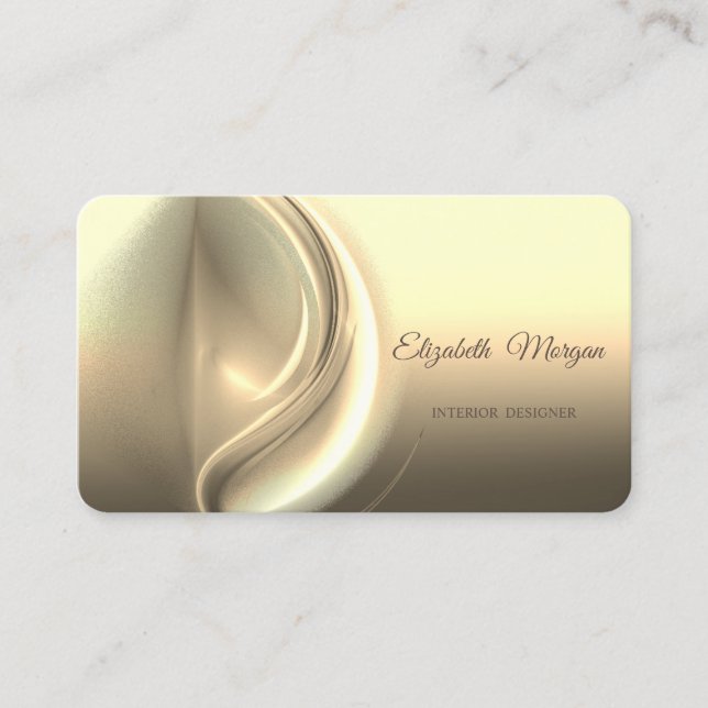 Modern Stilren Professional, Guld, Abstrakt Visitkort (Framsida)