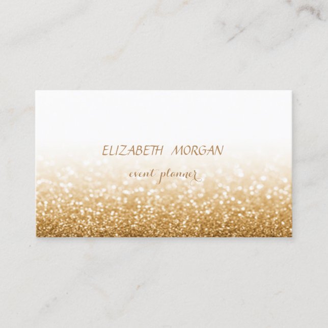 Modern Stilren Professionell Glittrig ,Bokeh Visitkort (Framsida)