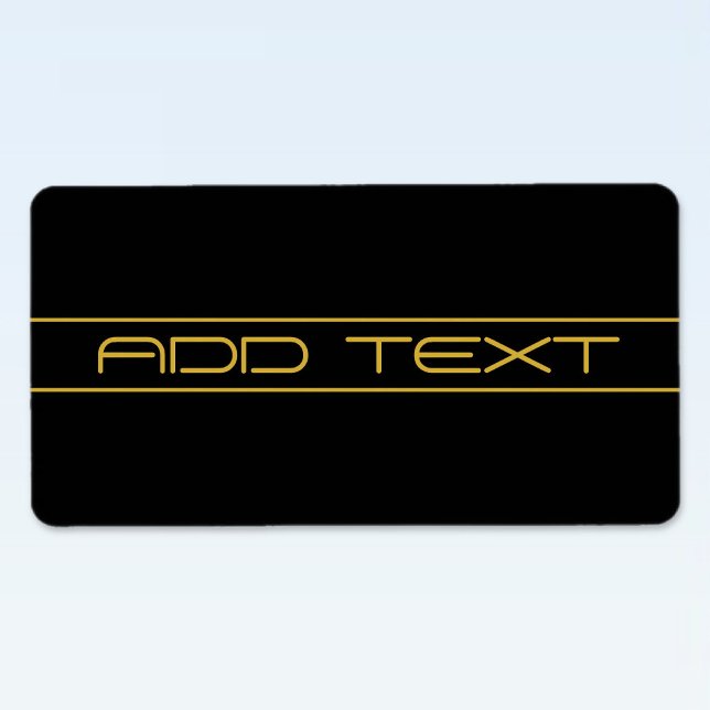 Modern Stilren Redigerbar Guldtext & Ränder Adressetikett (Skapare uppladdad)