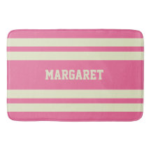 Modern stilren rosa vit monogramnamn 