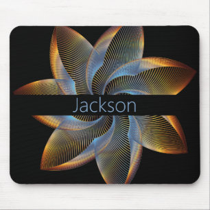 Modern stilren stjärnmonogrammousepad musmatta