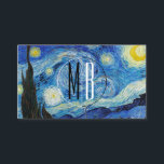 Modern stjärnbergen Van Gogh Visitkort<br><div class="desc">De här slående affärskorten präglar den ikoniska målningen 1889 av Vincent van Gogh, som visar en scen som bygger på synen från hans sovrum i den asyl han bodde i. Den användor blåpigment av rik och tämligen sällsynt pigment av indisk Gult. Förvånansvärt nog verkade han inte vara särskilt förtjust i...</div>
