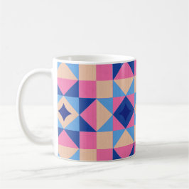 Modern stjärnblockquilt kaffemugg