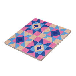 Modern stjärnblockquilt kakelplatta
