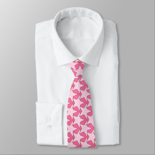 Modern stjärngeometri - lätt och djup rosa slips