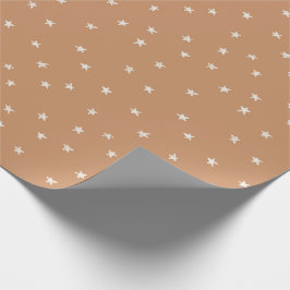 Modern stjärnor Julfigursättning i Golden Gult Presentpapper