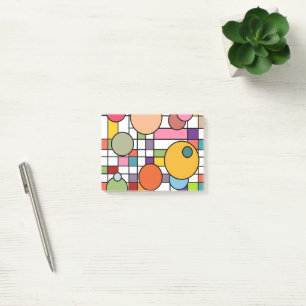Modern stödraster i mitten av århundradet post-it block