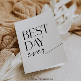 Modern Stollig Bröllop-Tack-mappat kort