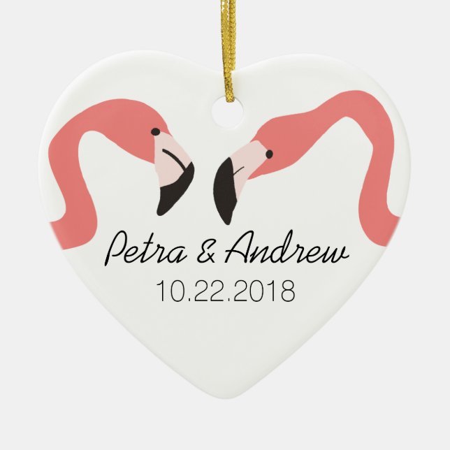 Modern Stollig par i Nyckel Väster Julgransprydnad Keramik (Framsidan)