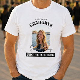 Modern stolt pappa här | Foto Examen T-Shirt