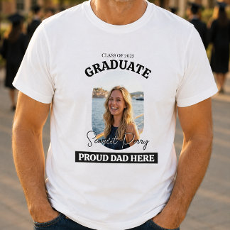 Modern stolt pappa här | Foto Examen T-Shirt