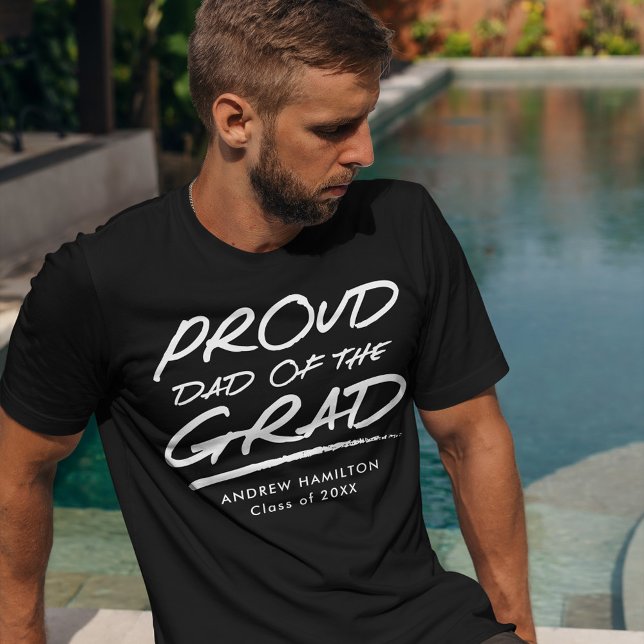 Modern stolt pappa till examen t shirt (Skapare uppladdad)