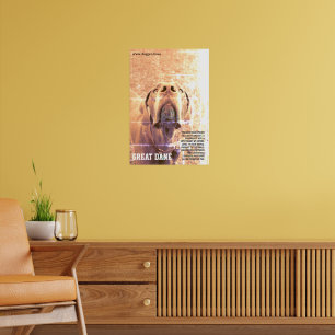 Modern stor dansk poster grön