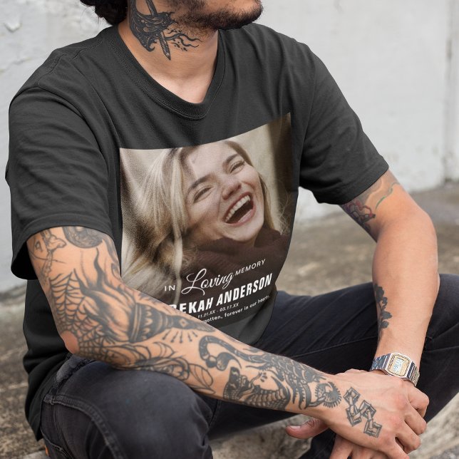 Modern stor fotobegravning T-Shirt (Skapare uppladdad)