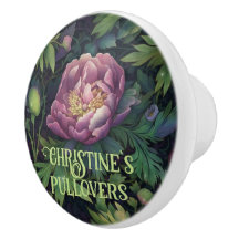 Modern stor lila-blommigt-spolsedekan