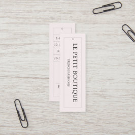 Modern Storlek konfektion Hängande Pris Märkre Mini Visitkort