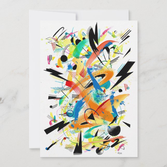 Modern stöttepart inbjudningar (Framsida)