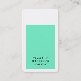 Modern, strålad hörnblå vit Elegant Visitkort