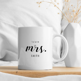 Modern, strålande framtid, fru Förlovning Gift Kaffemugg