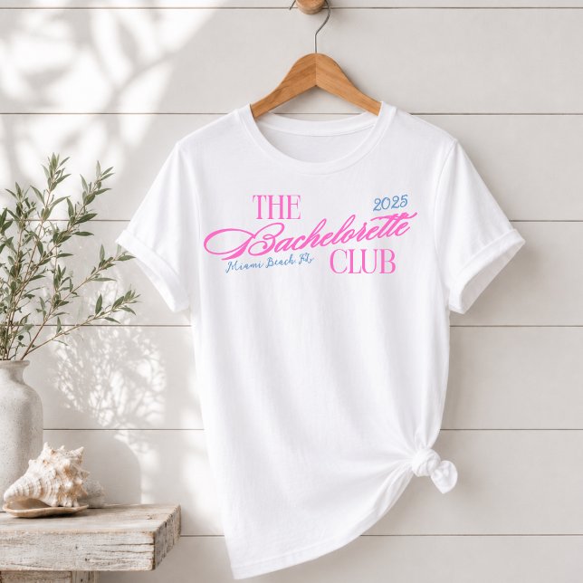 Modern strandskal möhippa t shirt (Modern Coastal Shell Bachelorette Party T-Shirt)
